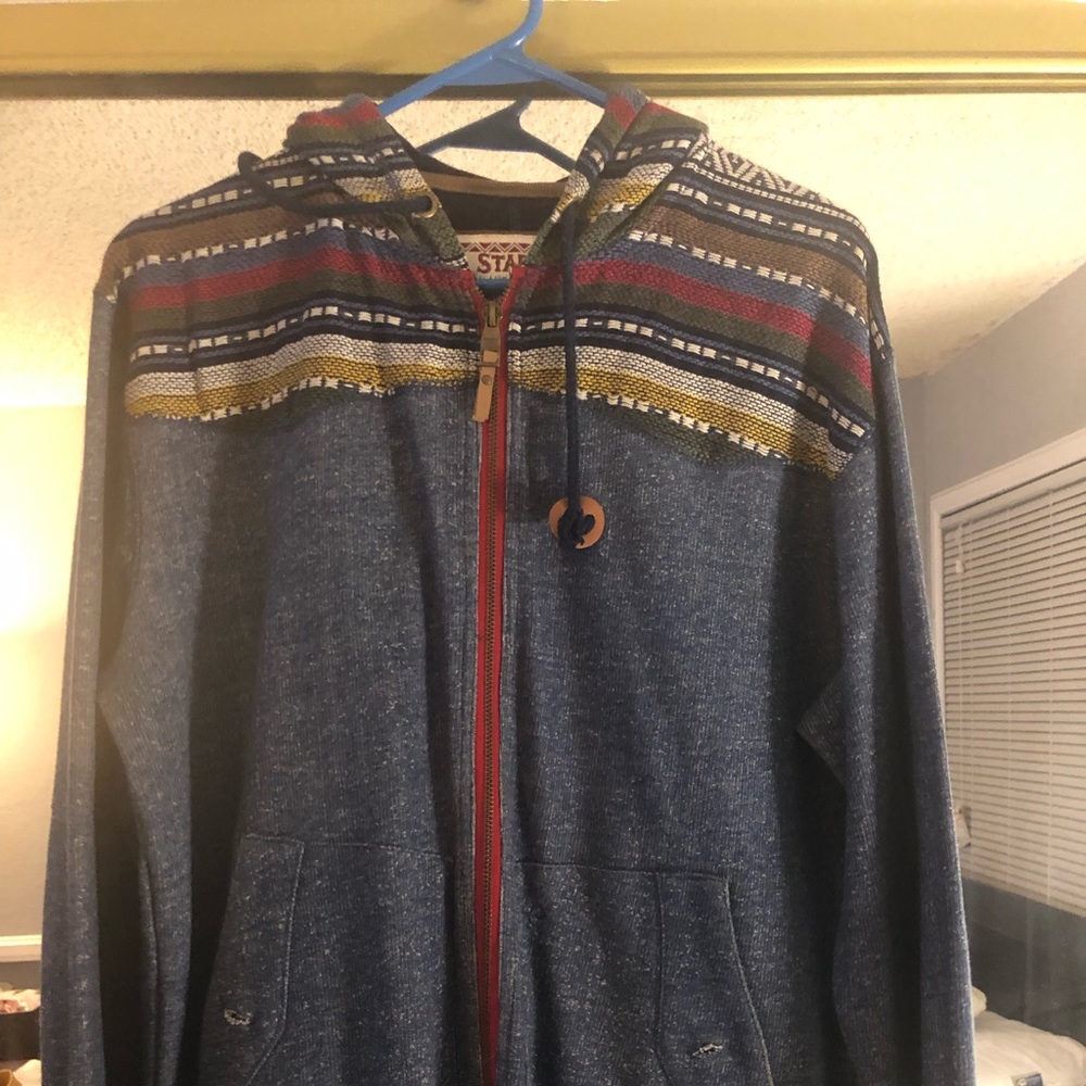 Men's Staple Pigeon Brand Jacket w/ zipper & hood